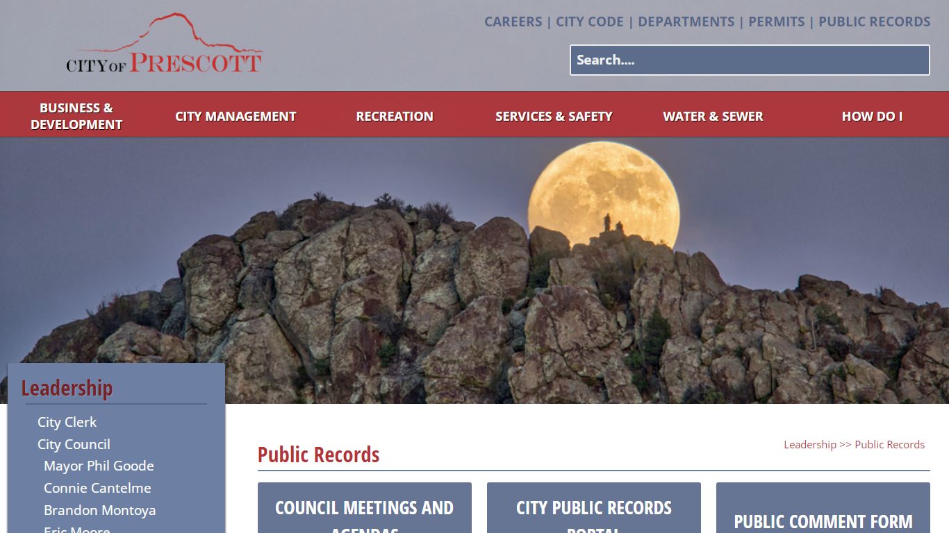 Public Records – City of Prescott